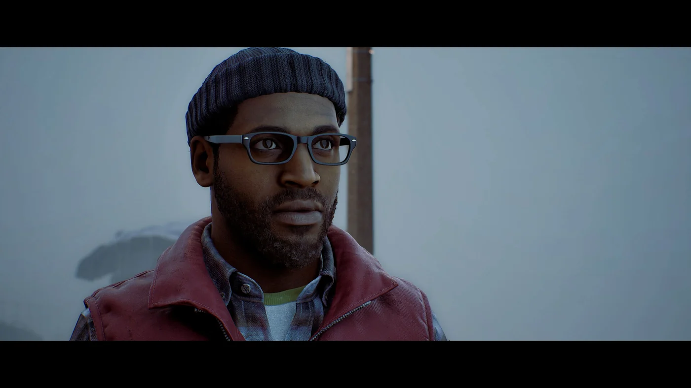 SILENT HILL: Townfall shows Simon Ordell in glasses and a red jacket.